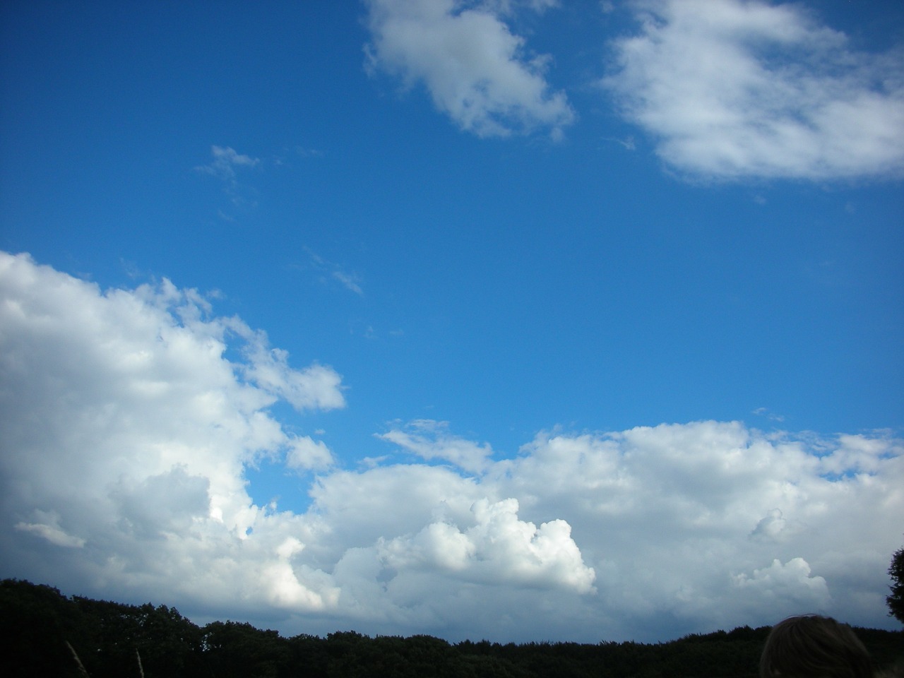 sky clouds blue free photo