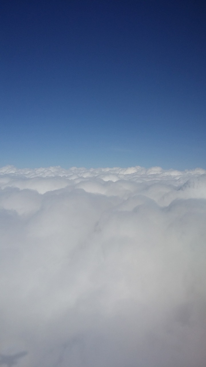 sky cloud plane free photo