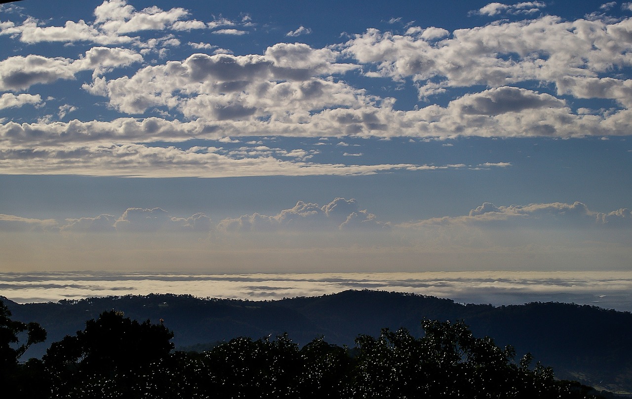 sky clouds blue free photo