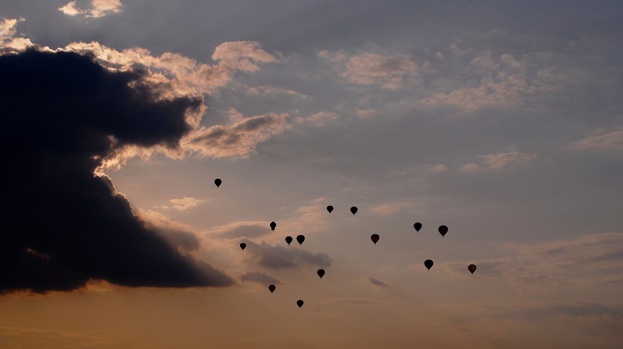 sky hot air balloons balloon free photo
