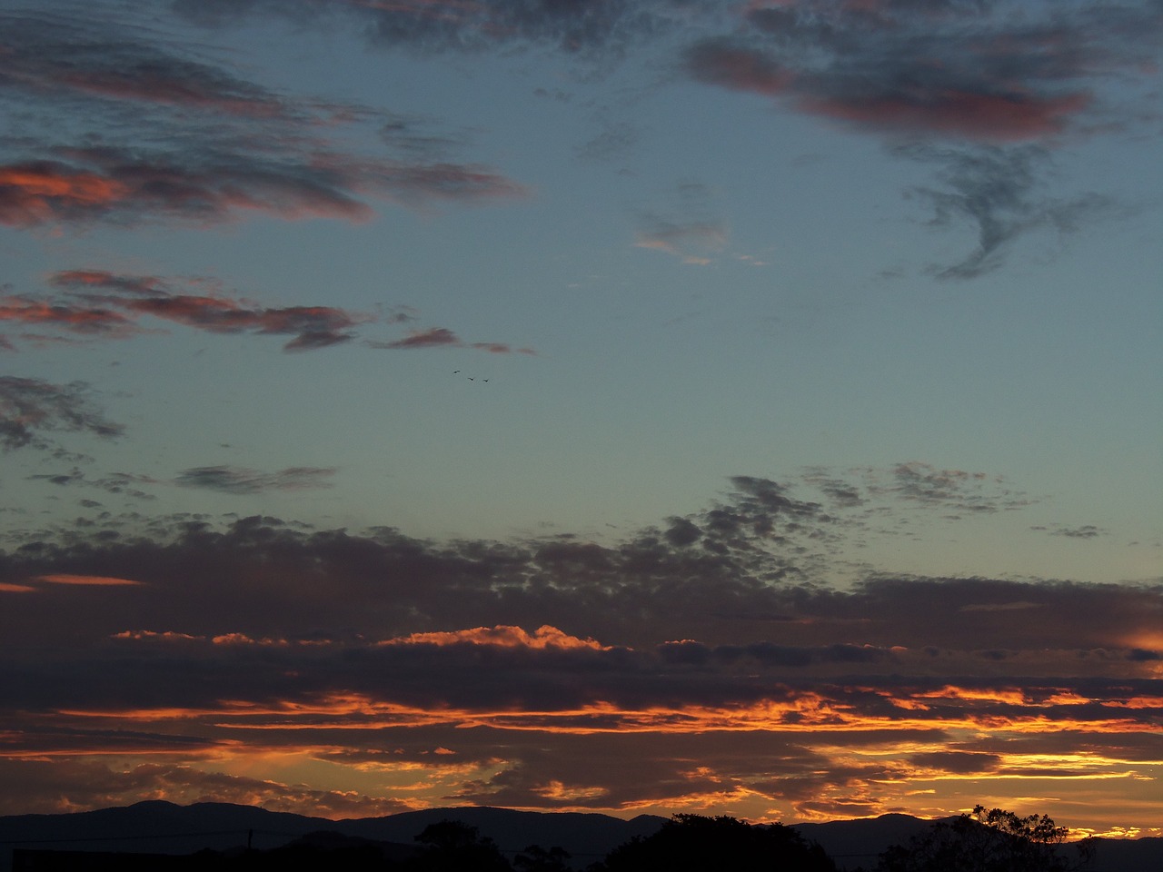 sky sunset horizon free photo