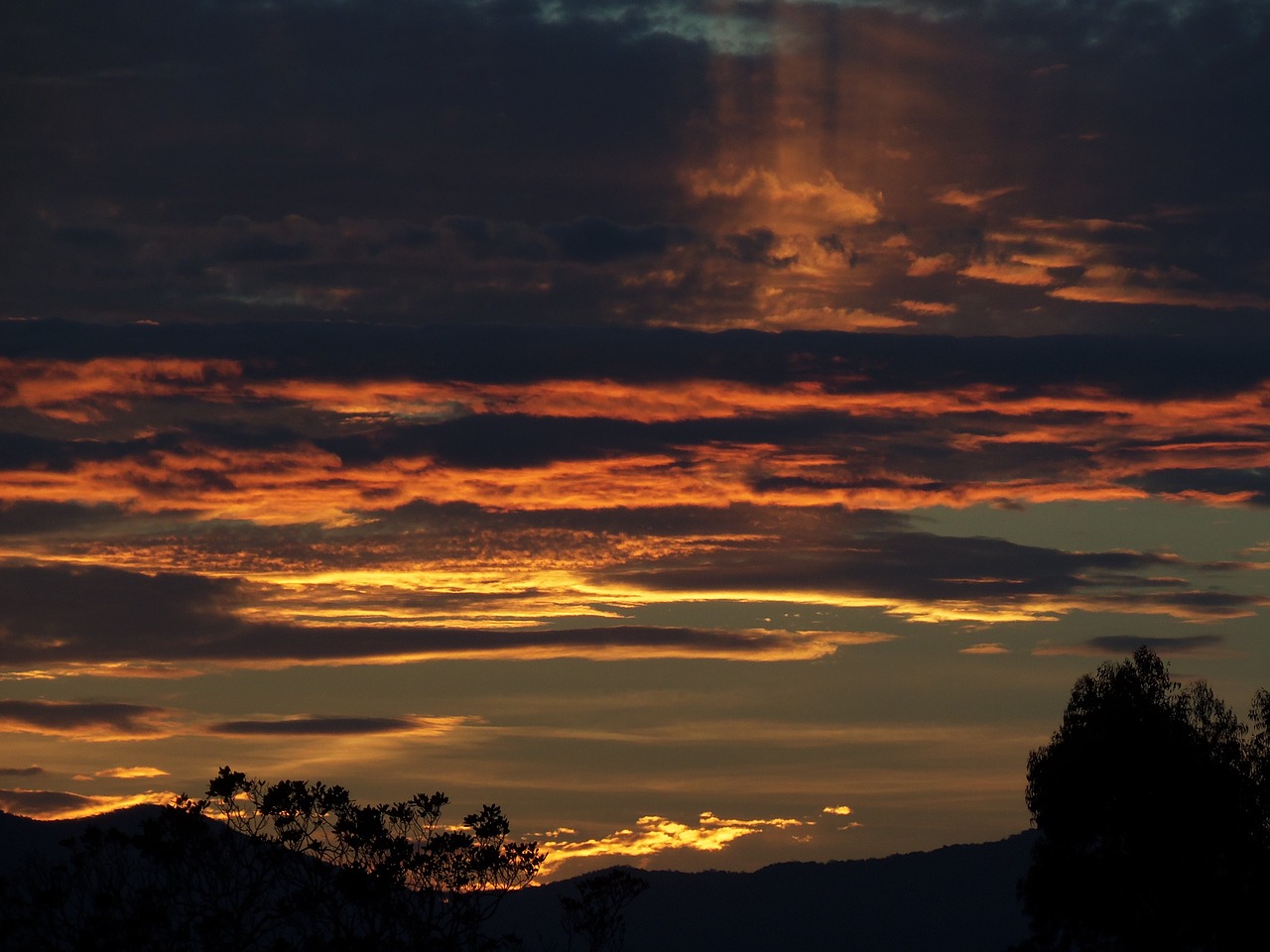 sky sunset horizon free photo