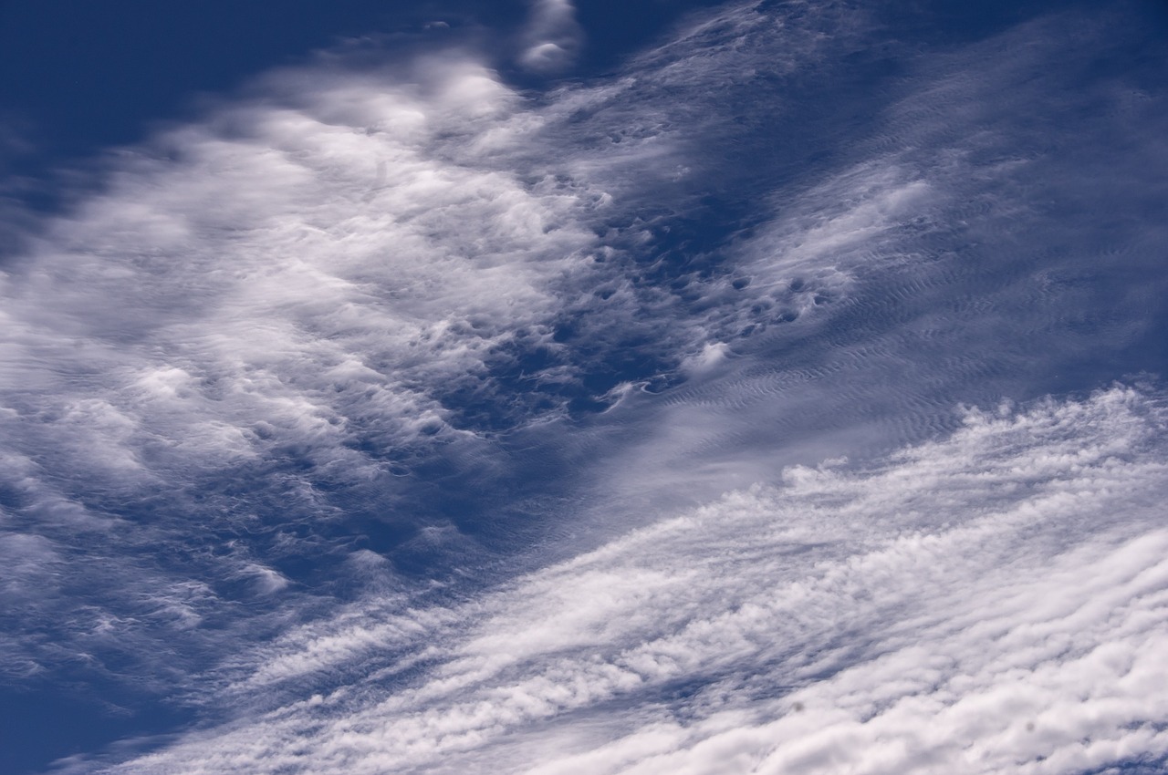 sky clouds blue free photo