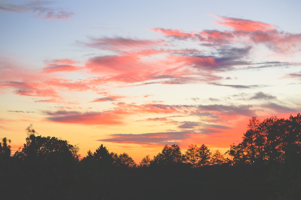 sky sunset clouds free photo