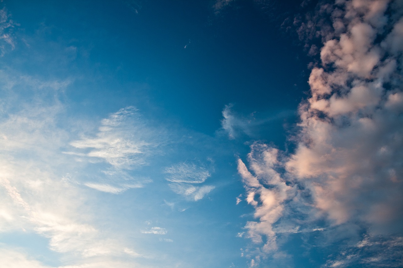 sky clouds blue free photo