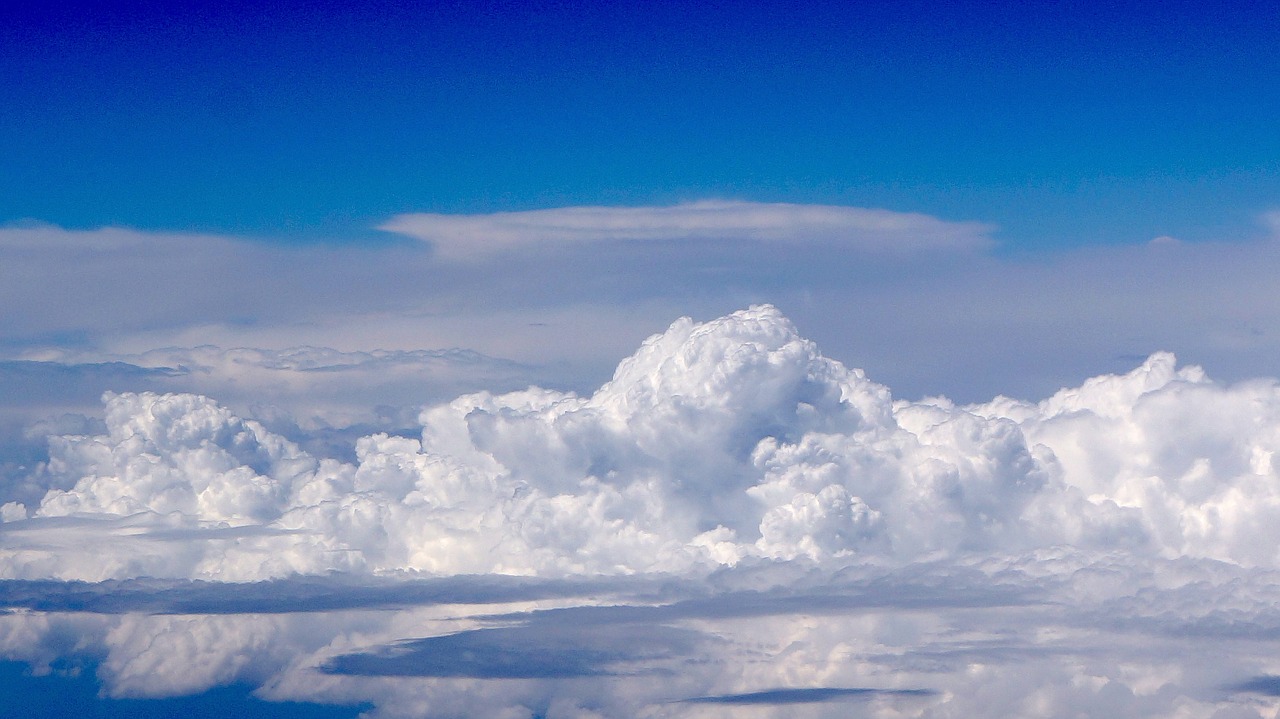 sky clouds blue free photo