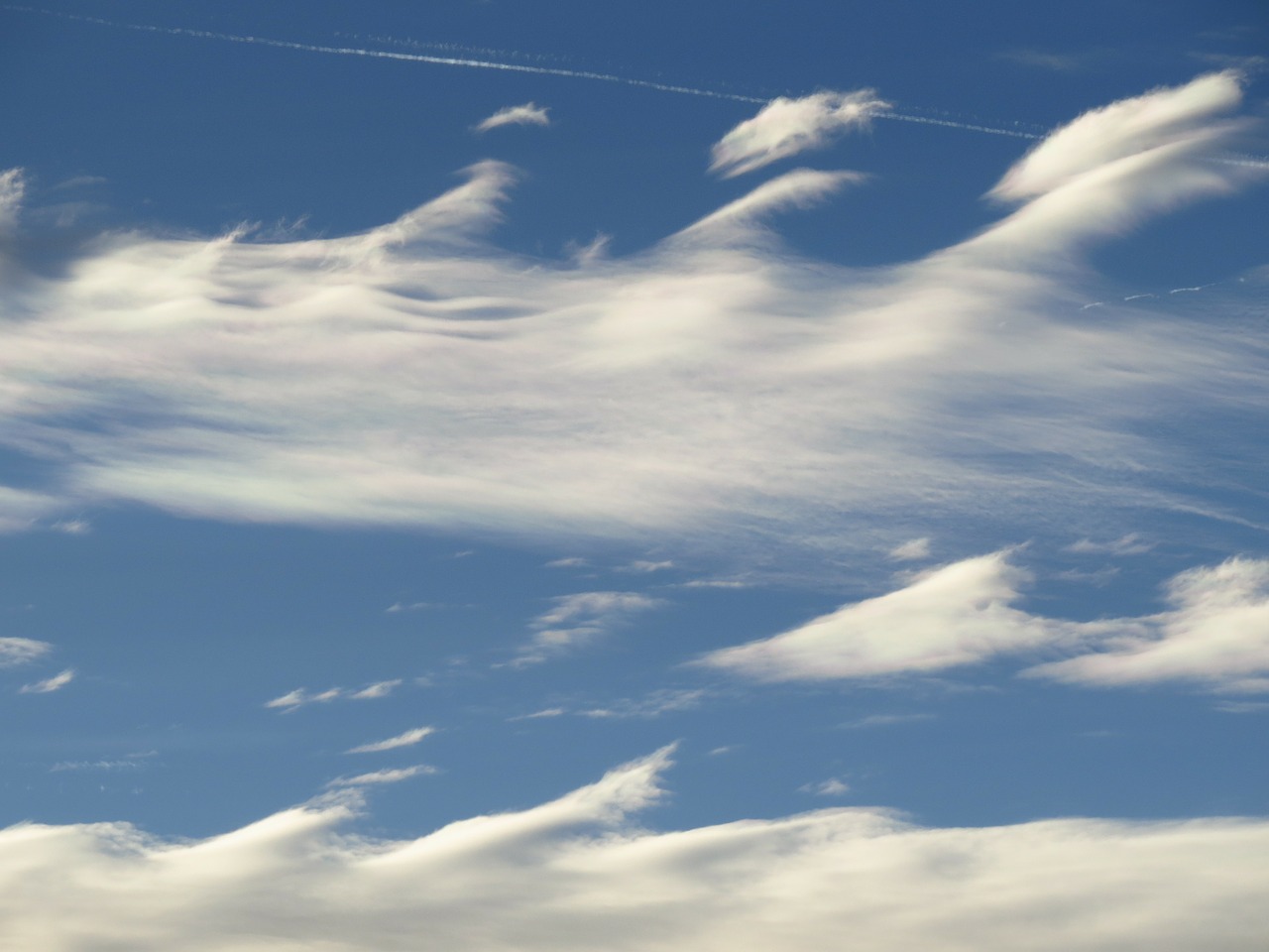 sky clouds blue free photo