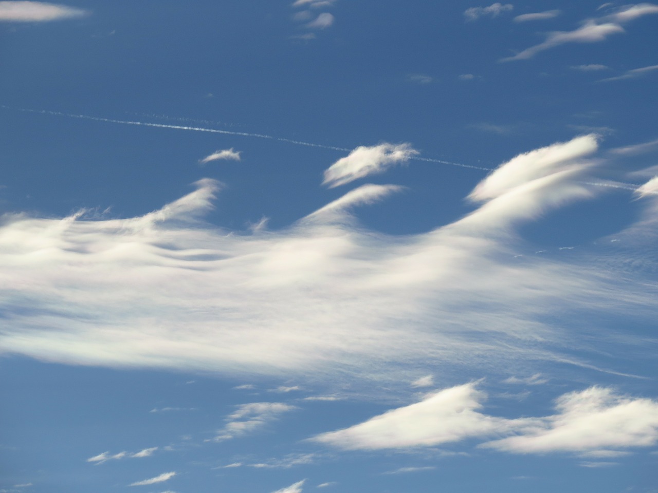 sky clouds blue free photo