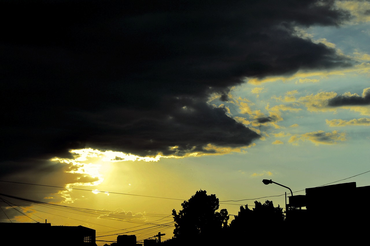 sky sunset cloud free photo