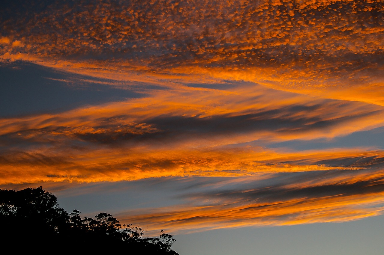 sky clouds sunset free photo