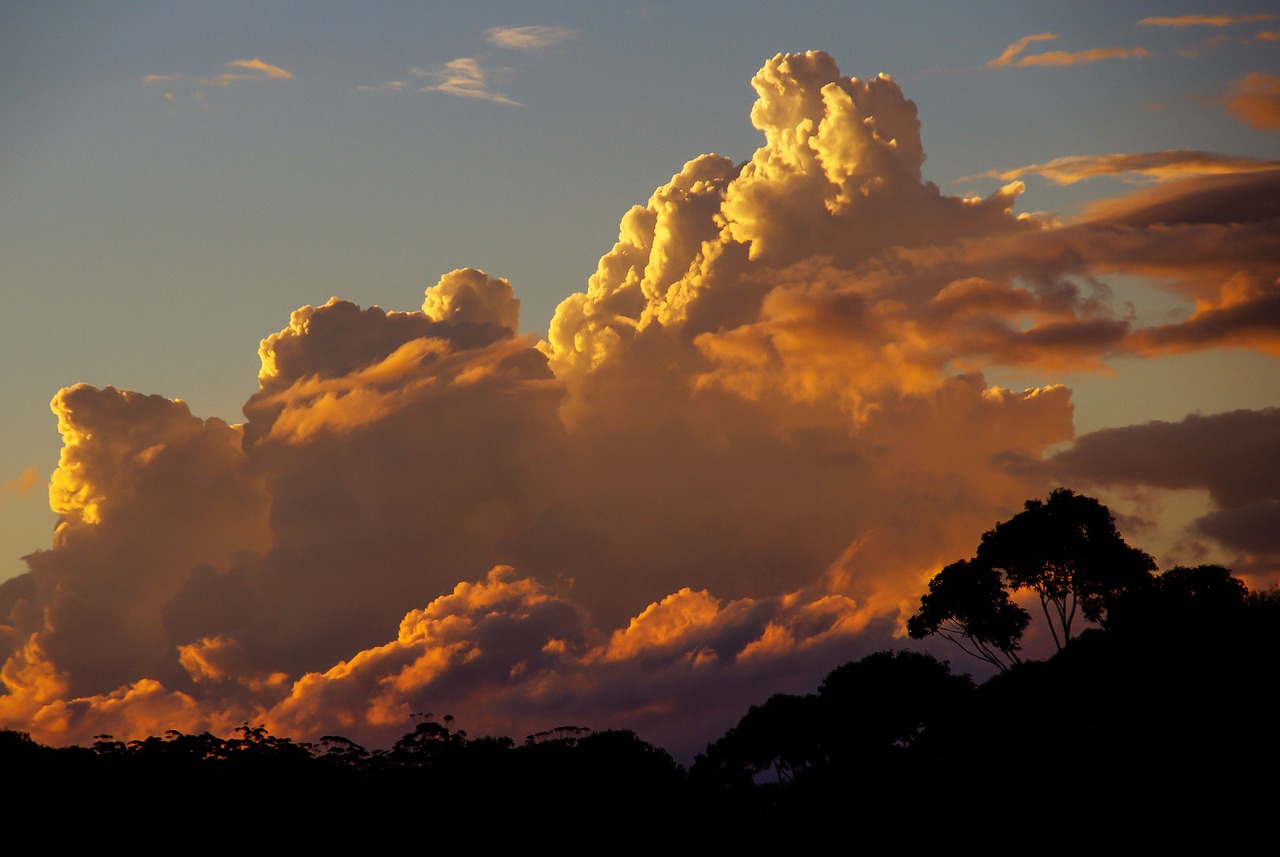 sky clouds sunset free photo