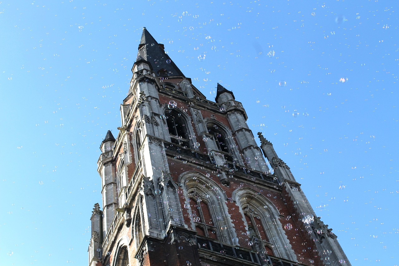 sky blue church free photo