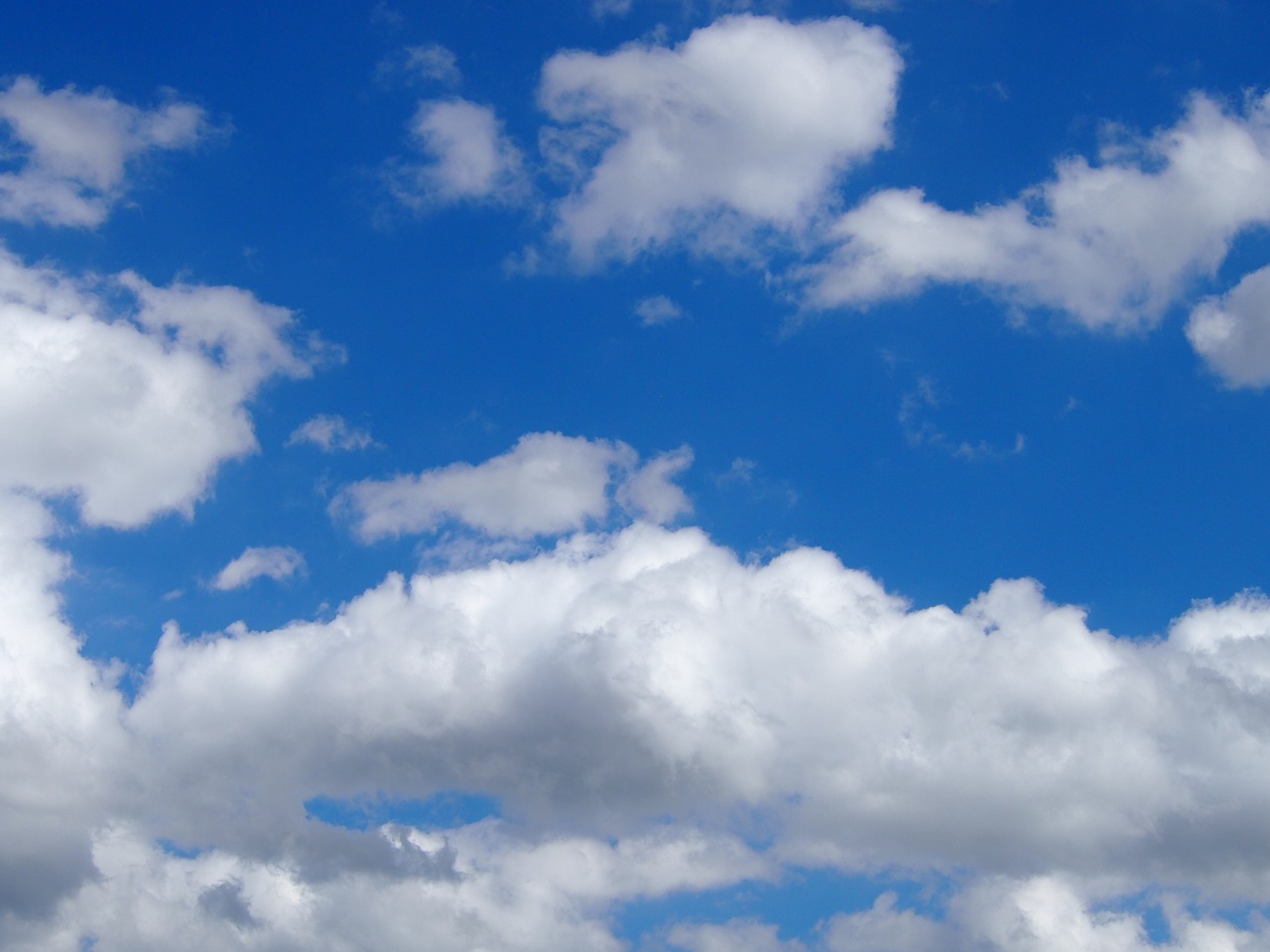 sky clouds white free photo