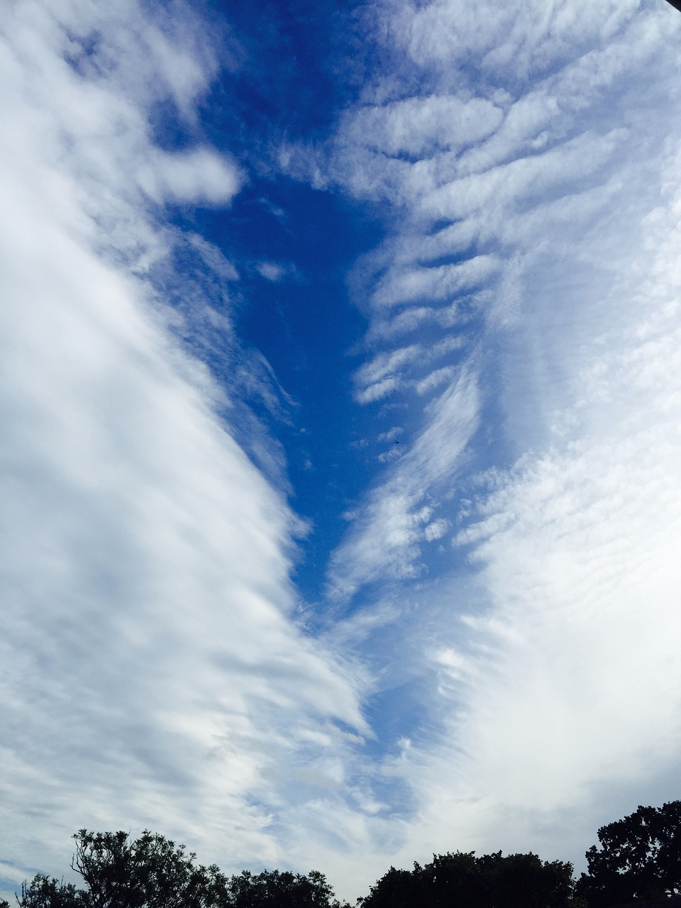 sky clouds blue free photo