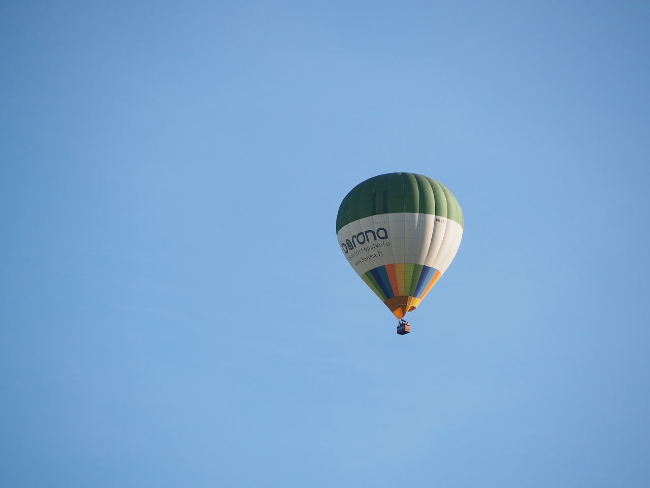 sky hot air balloon flying free photo