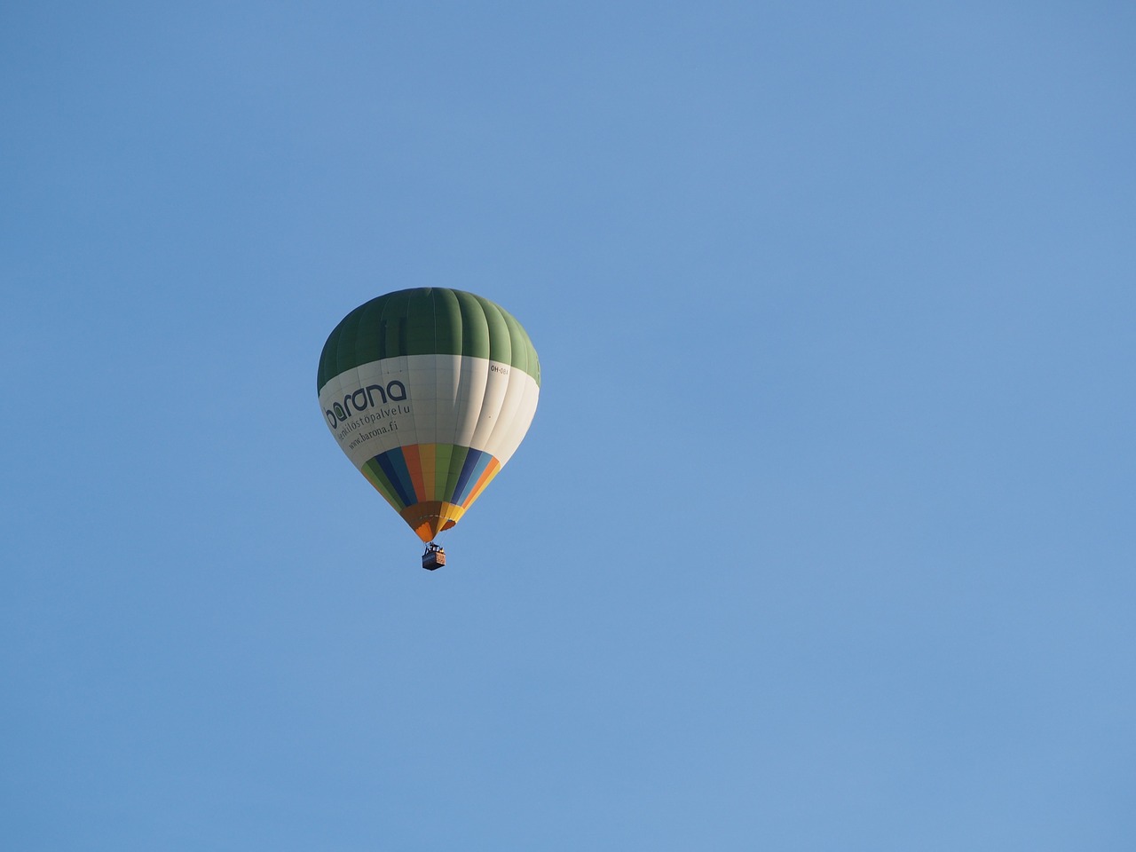 sky hot air balloon flying free photo