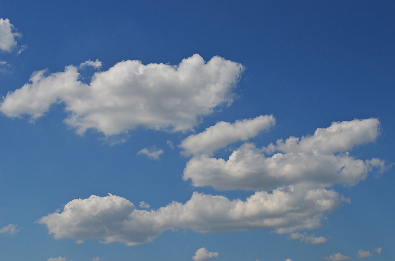 sky clouds blue free photo