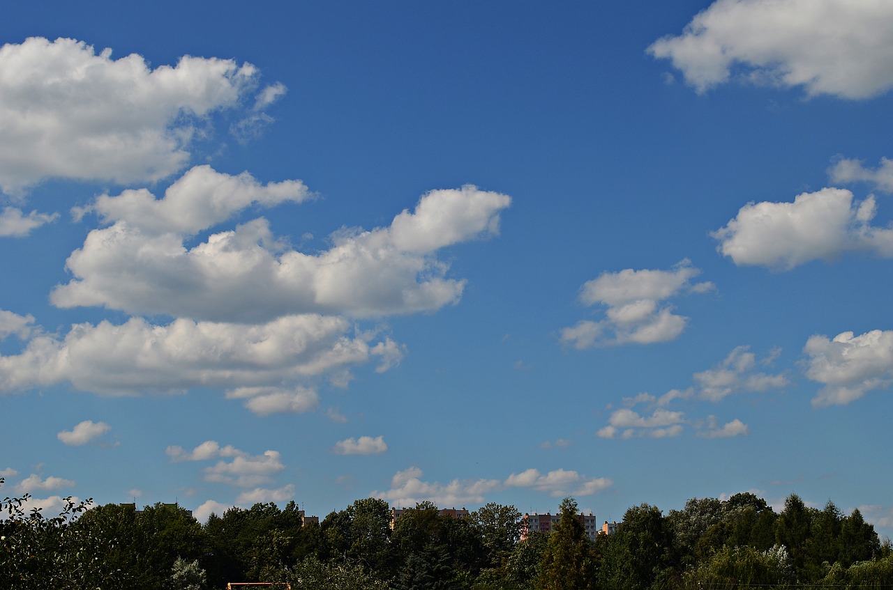 sky clouds blue free photo