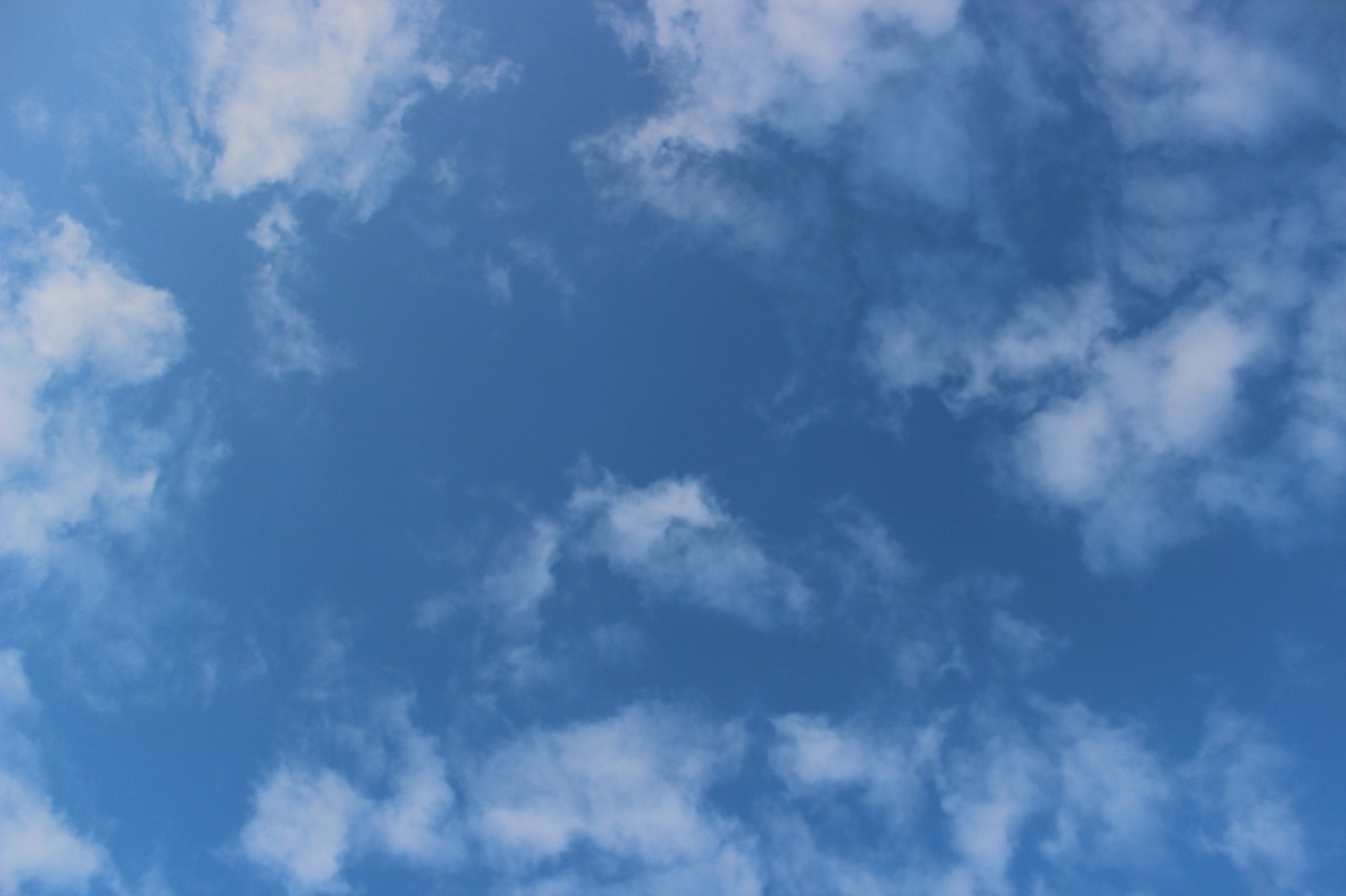 sky clouds blue free photo