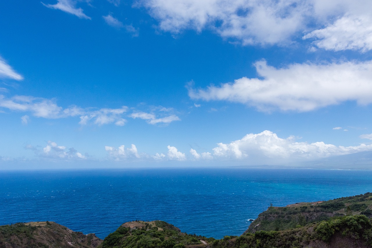 sky ocean blue free photo