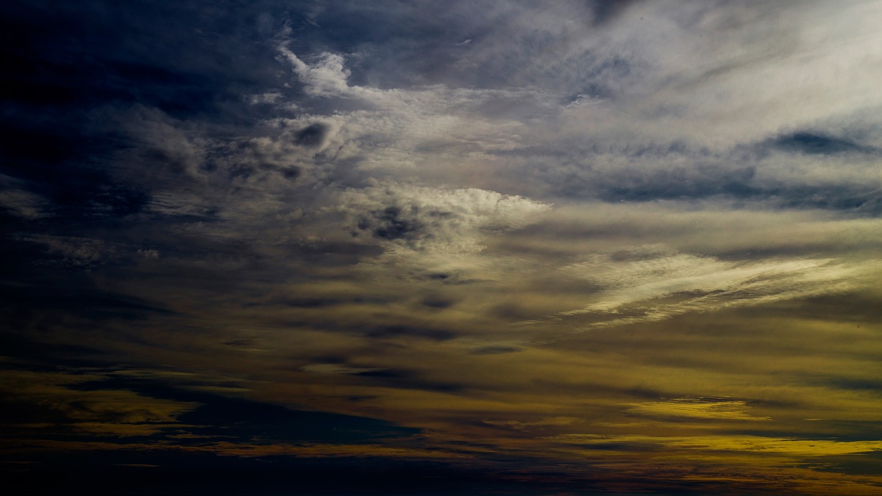 sky clouds sunset free photo