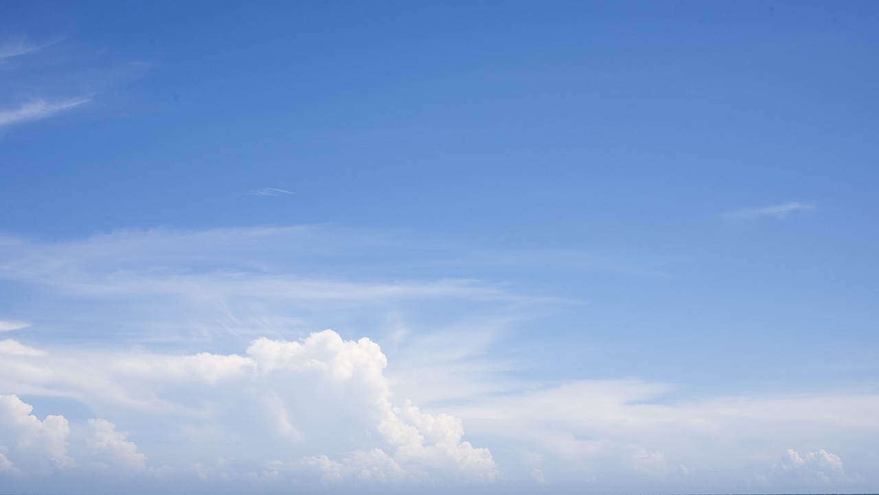 sky clouds blue free photo