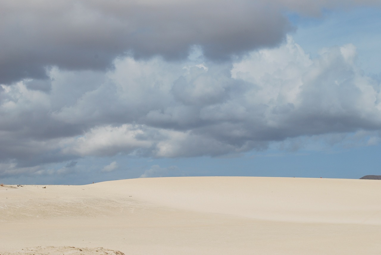 sky clouds sand free photo