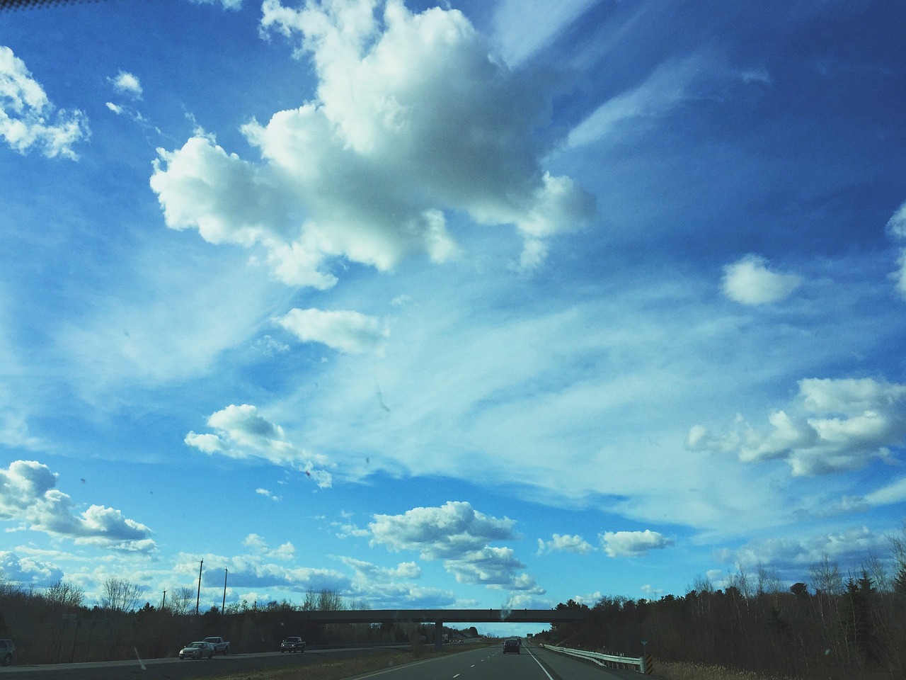 sky highway cloud free photo