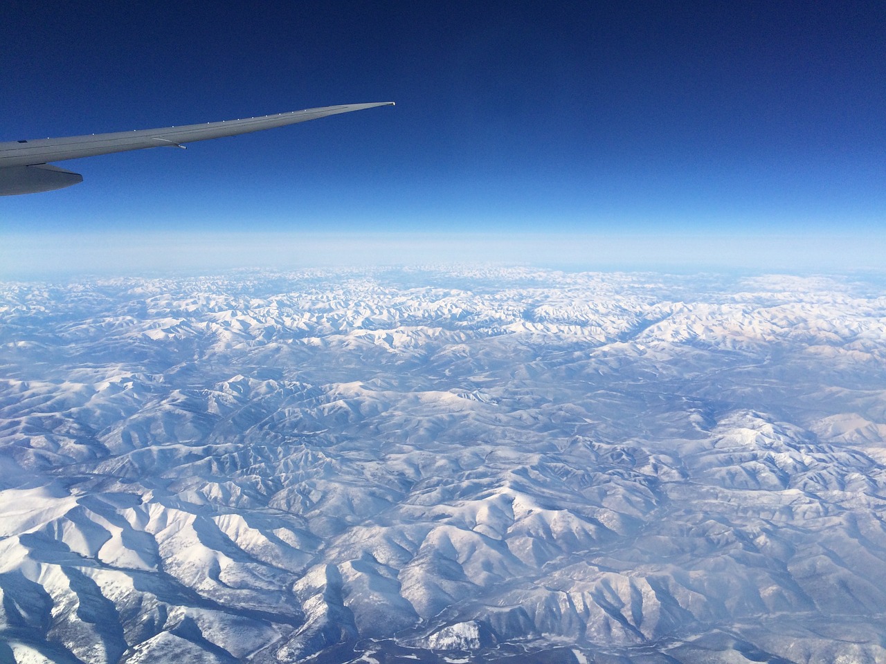 sky aircraft blue sky free photo