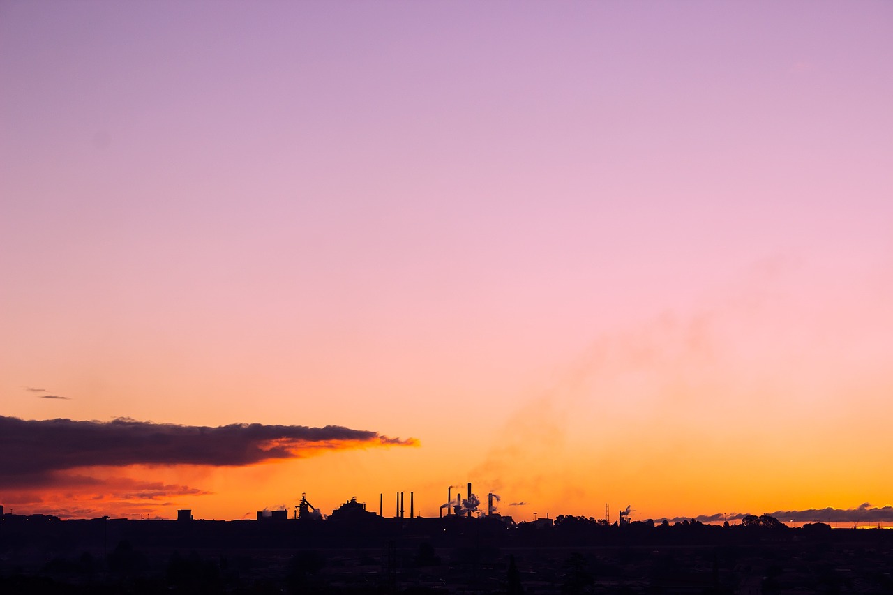 sky silhouette sunset free photo