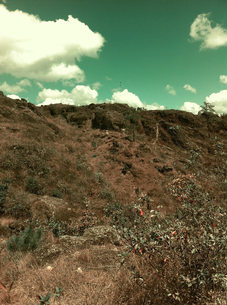 sky mountain clouds free photo