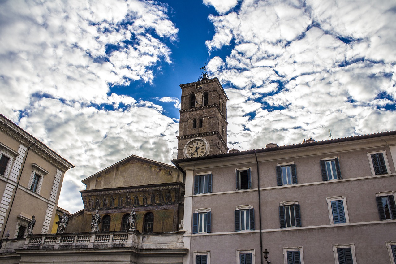 sky clouds tower free photo