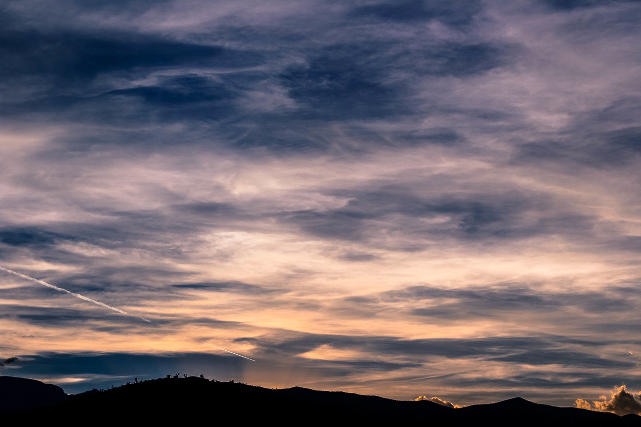 sky sunset clouds free photo