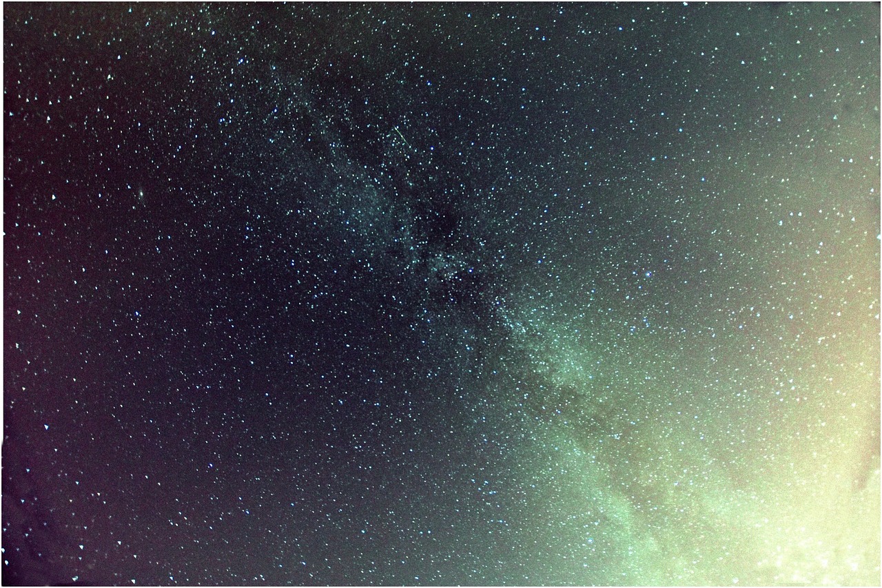 sky stars milky way free photo