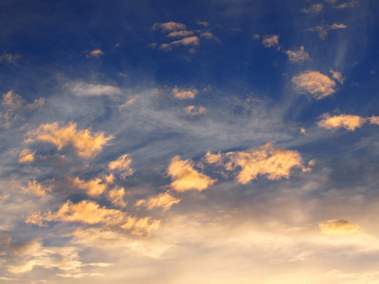 sky clouds blue free photo