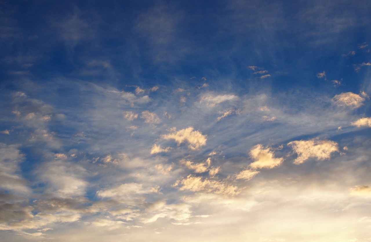 sky clouds blue free photo