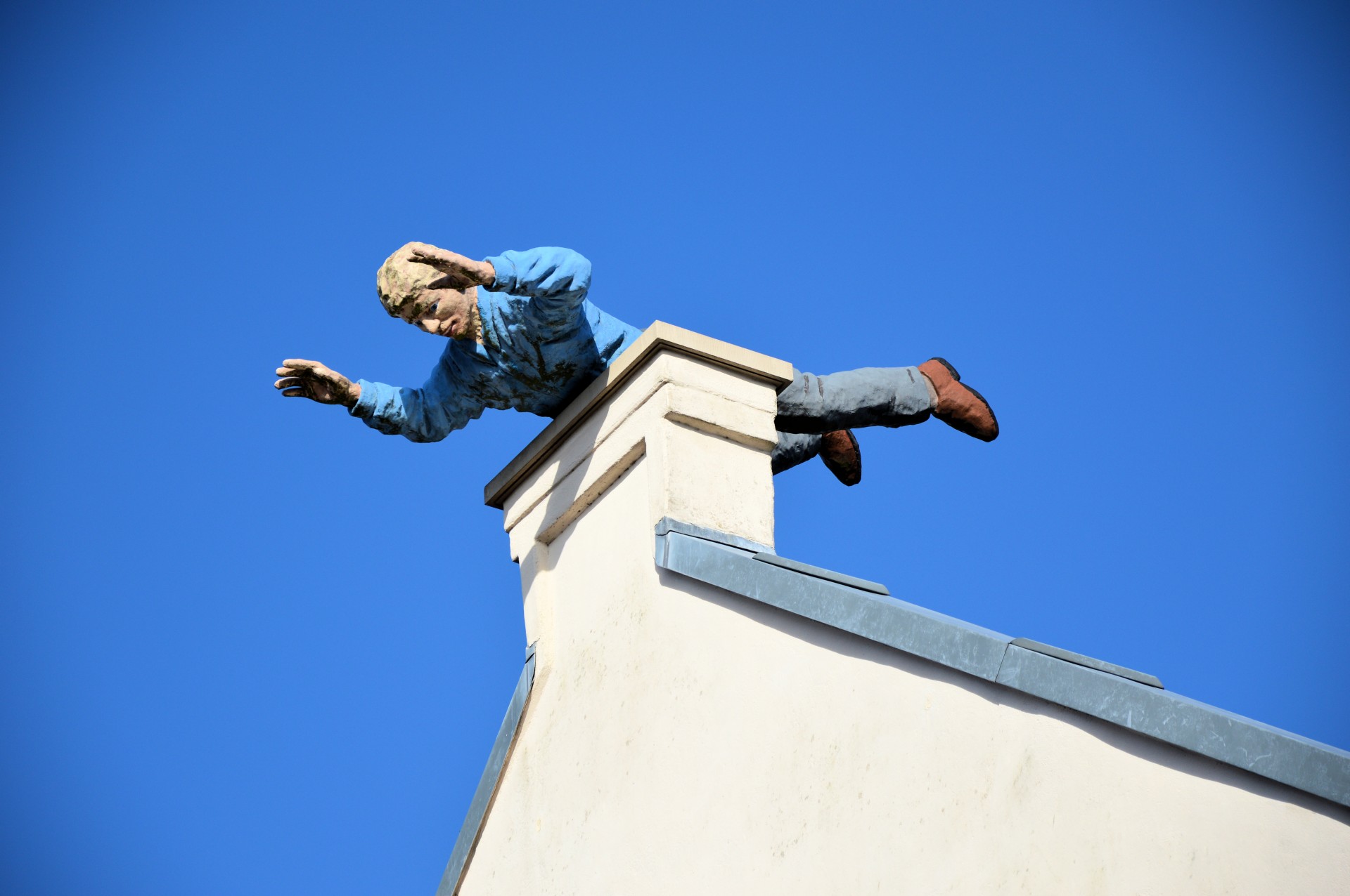 man doll rooftop free photo