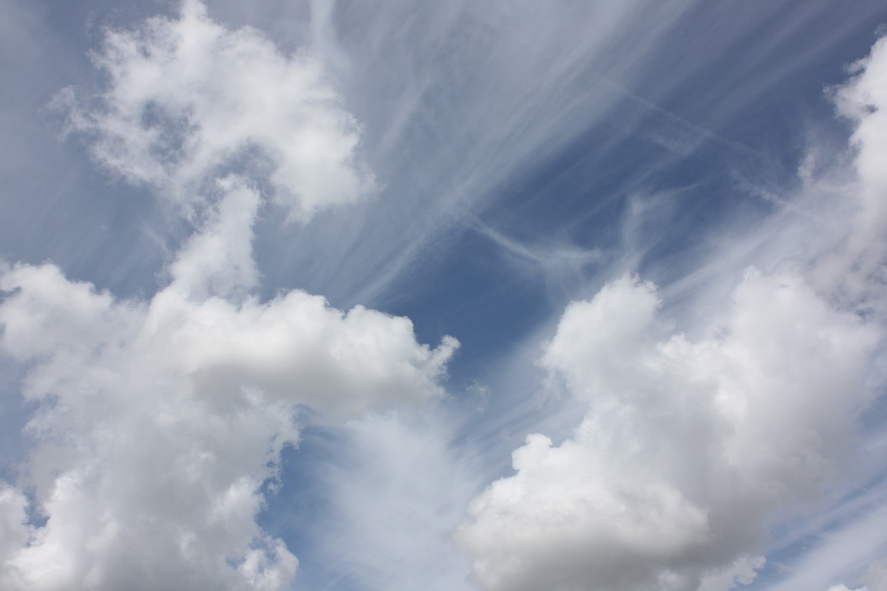 sky of the charente clouds blue sky free photo