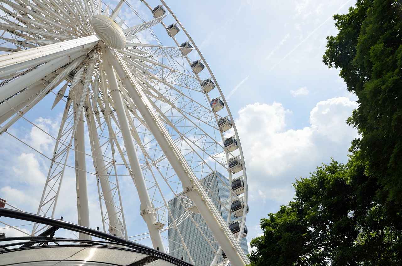 sky view ferris wheel atlanta free photo