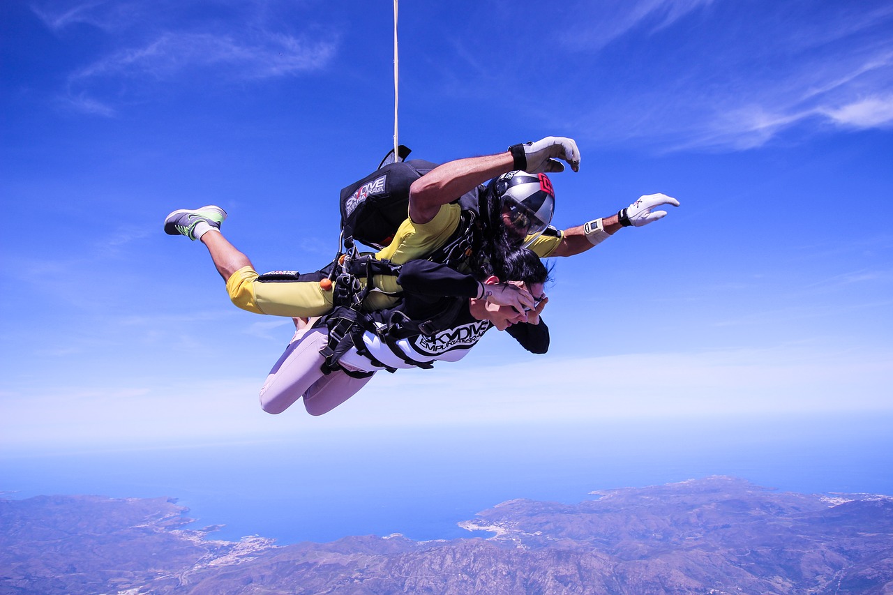 skydive spain action free photo