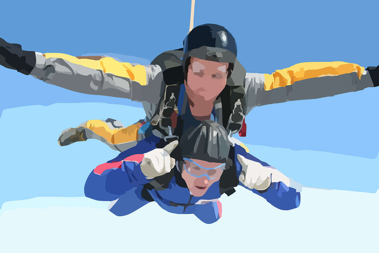 skydiving skydiver free fall free photo