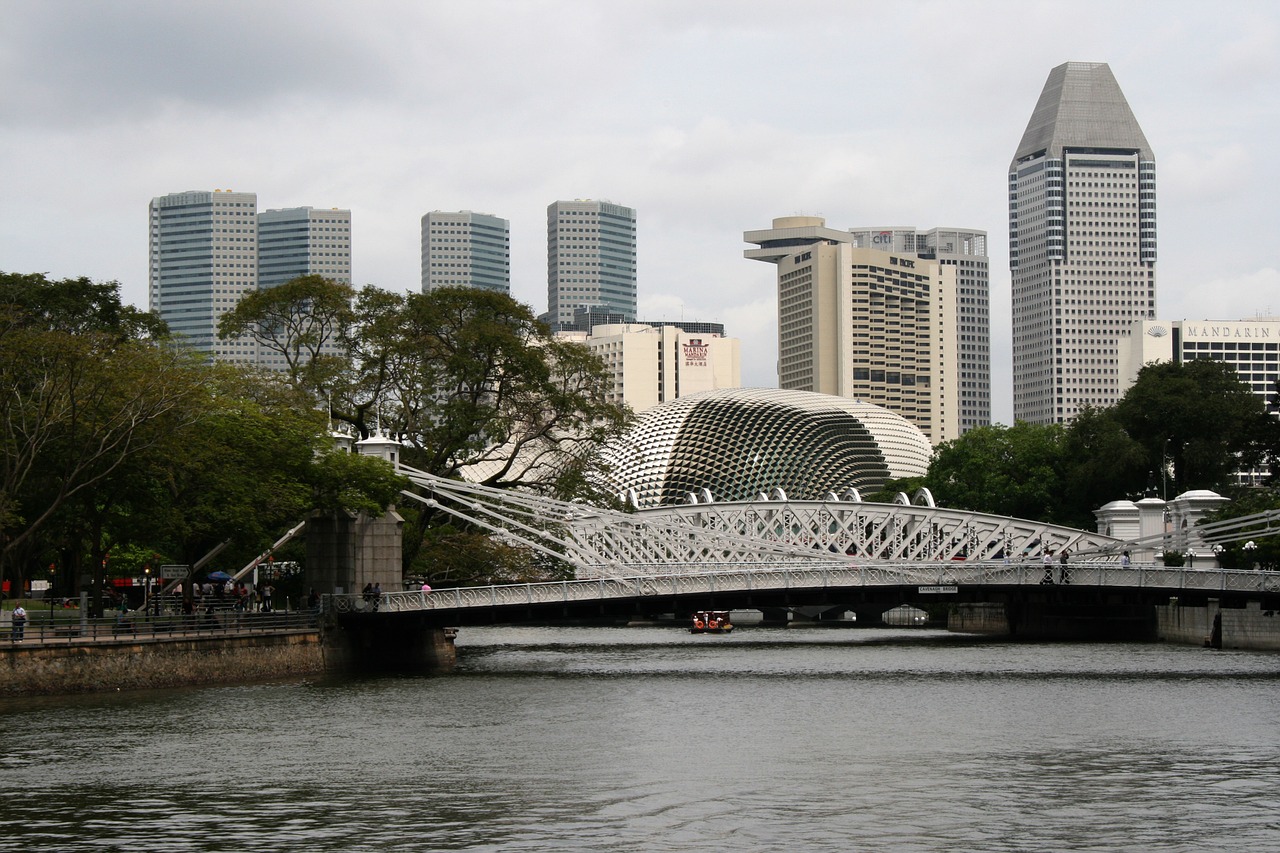 skyline singapore attraction free photo