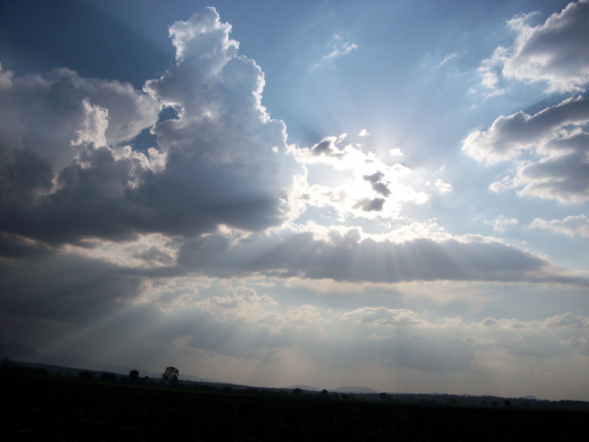 sky clouds sun free photo