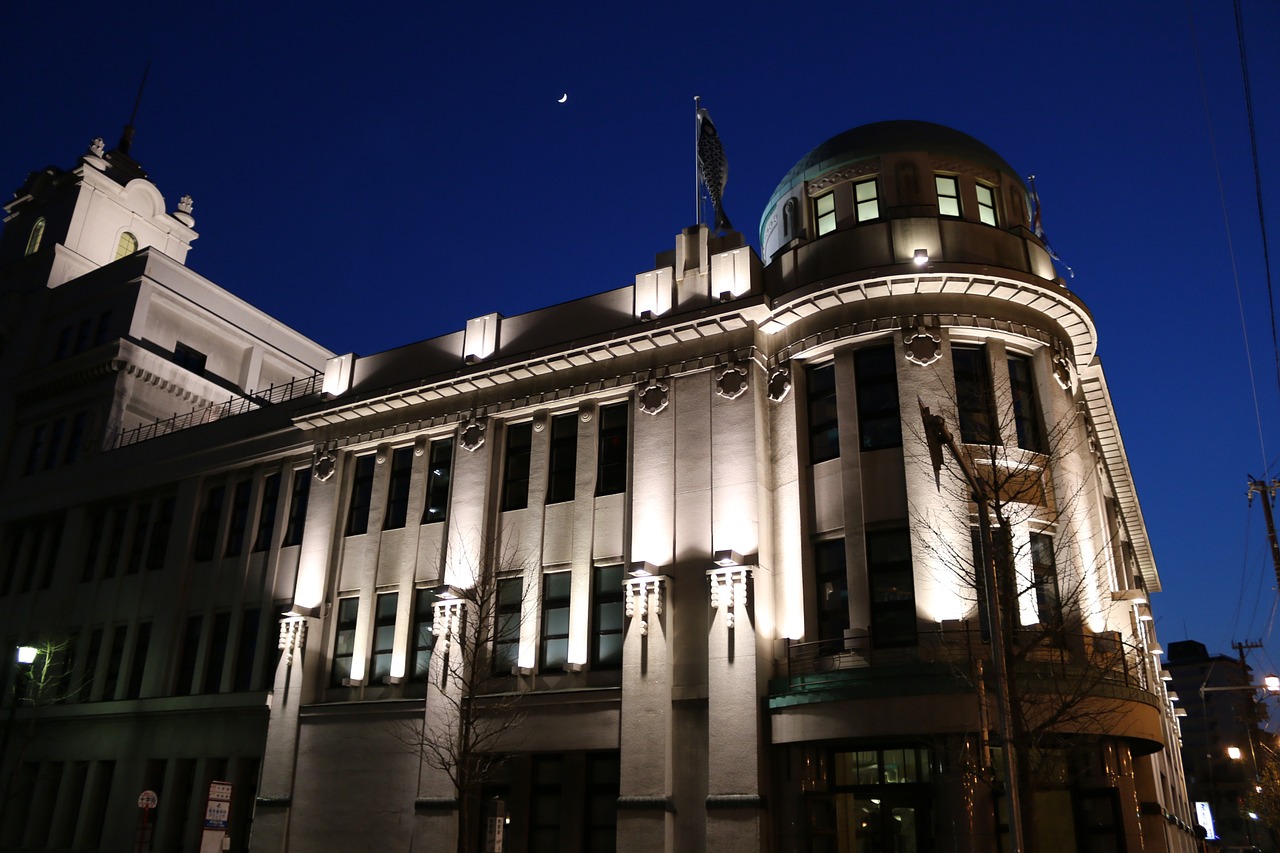 skyline night view hokkaido free photo