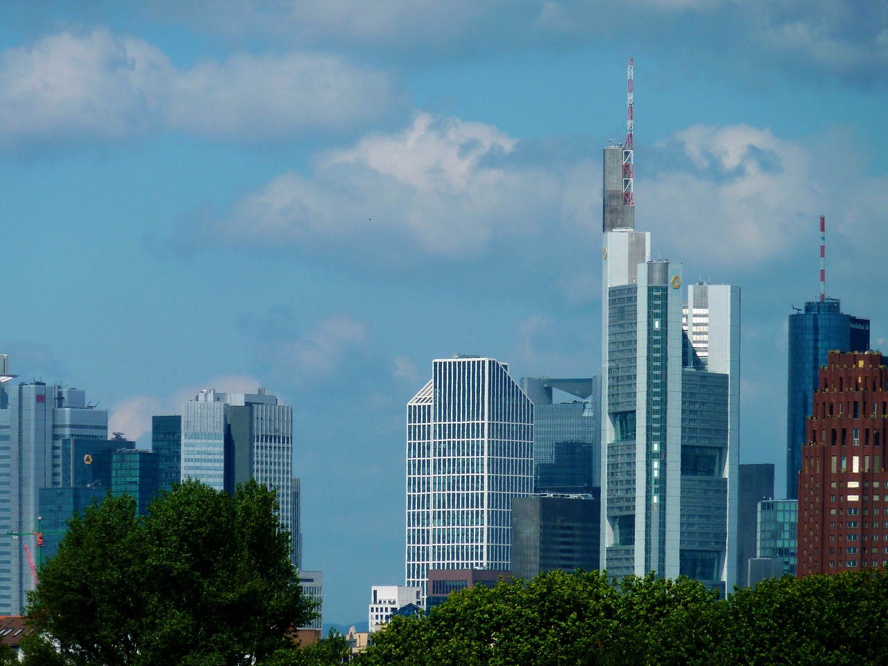 skyline ffm frankfurt free photo