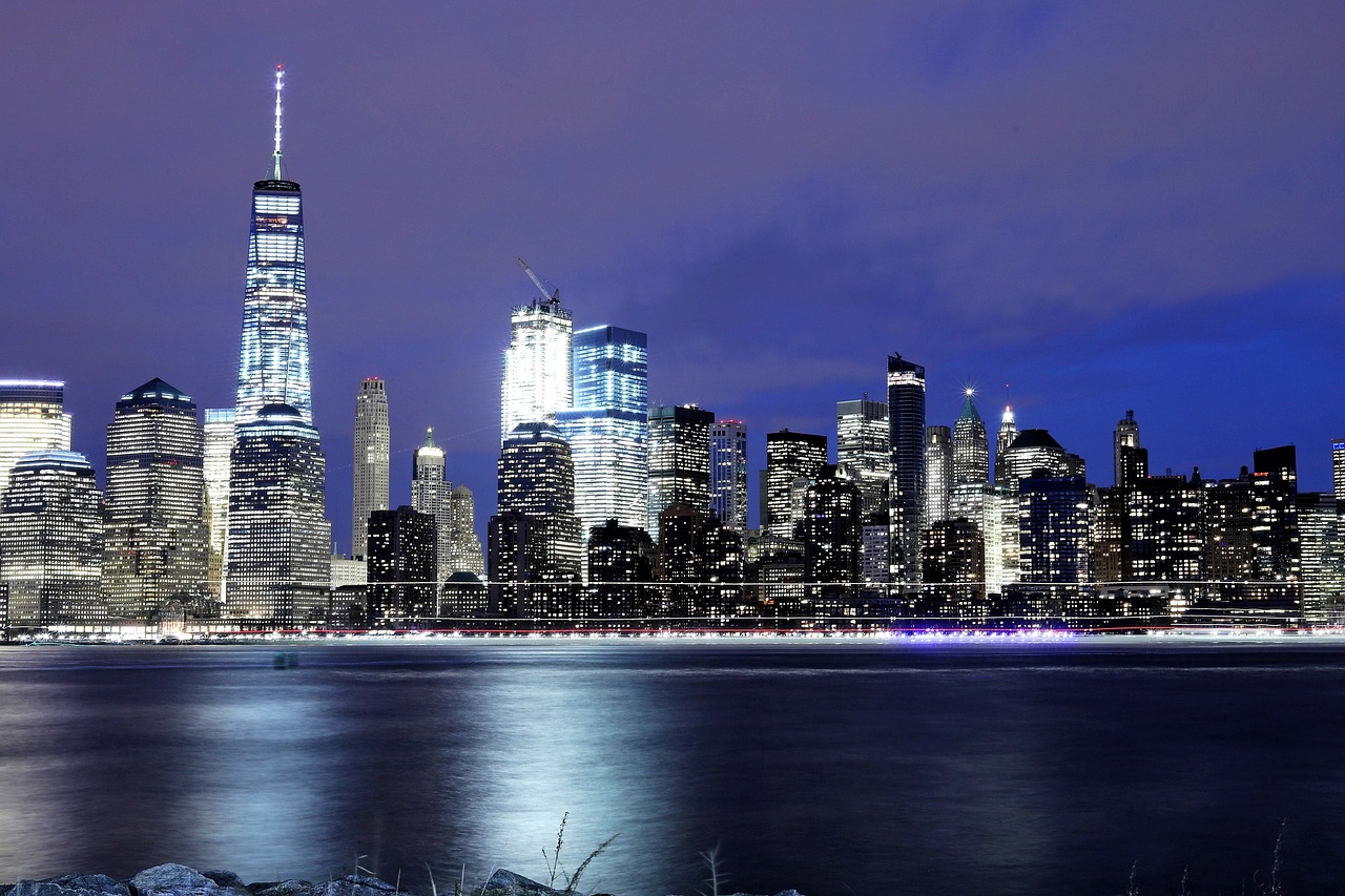 skyline manhattan newyork free photo