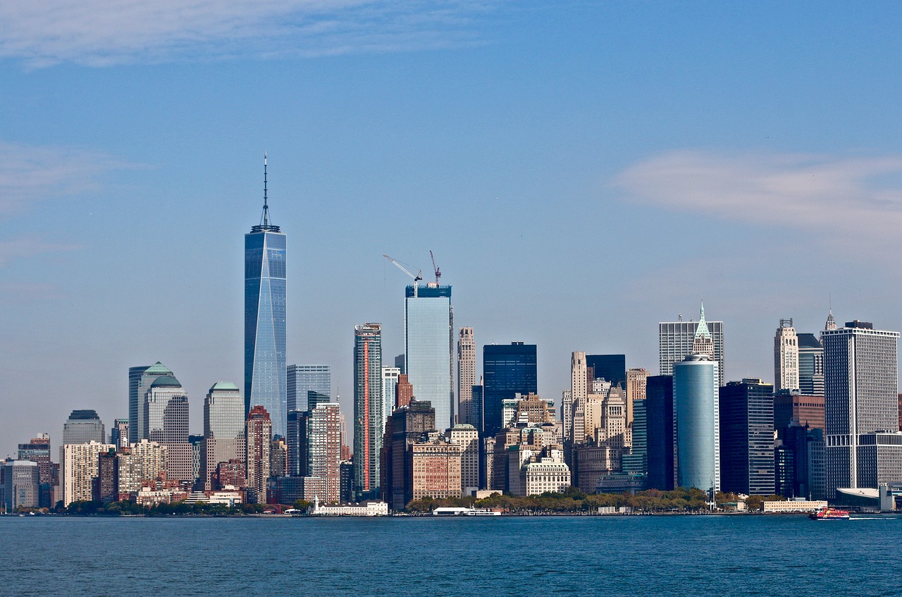 skyline new york manhattan free photo