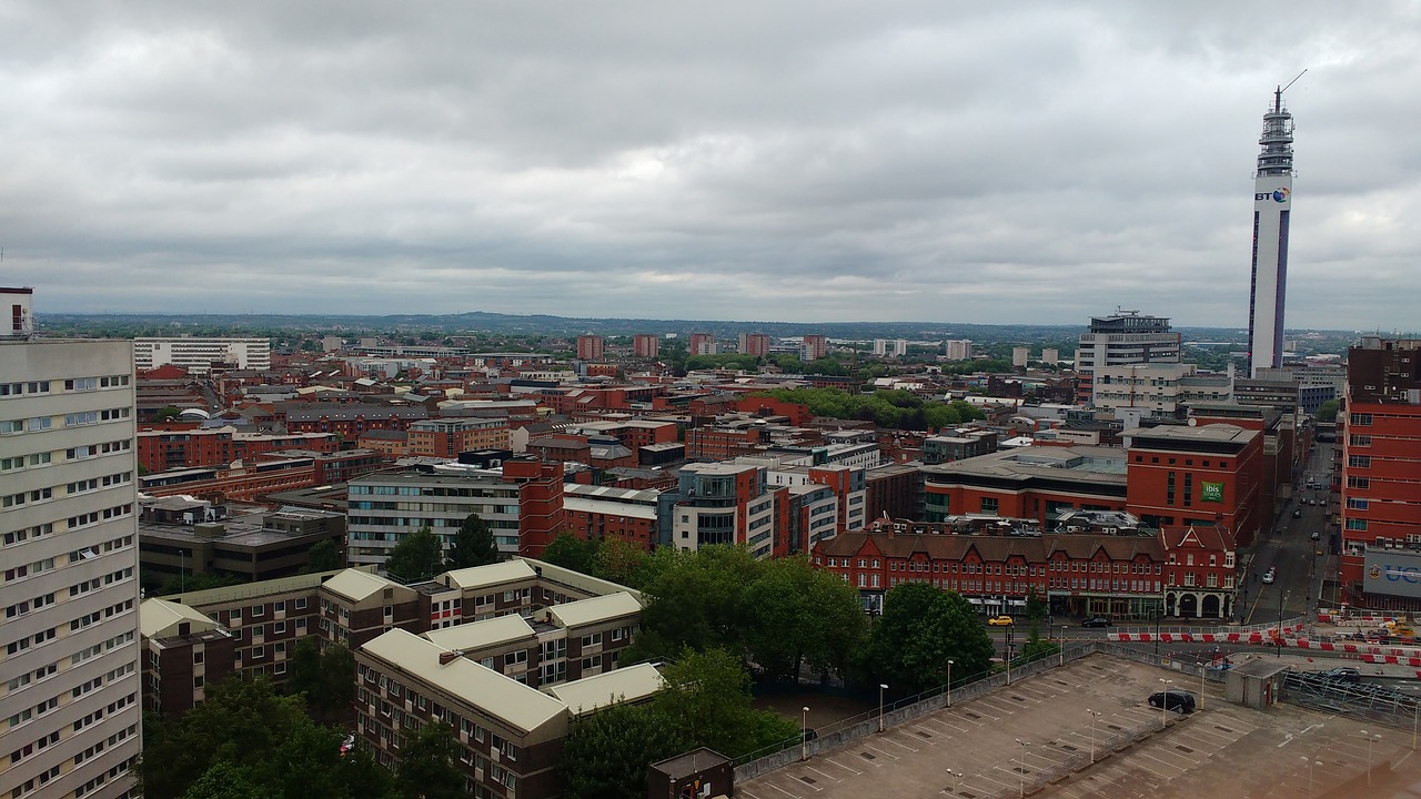 skyline birmingham tower free photo