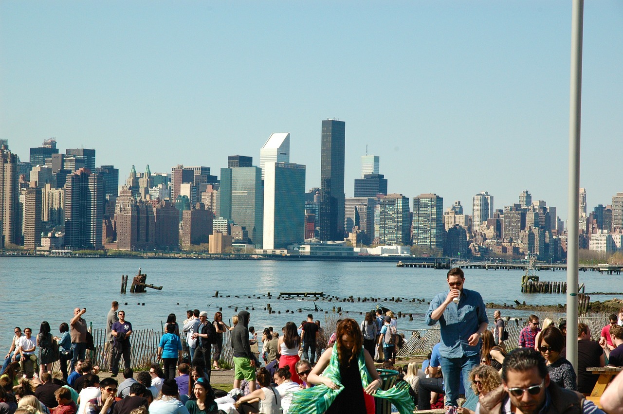 skyline new york city free photo