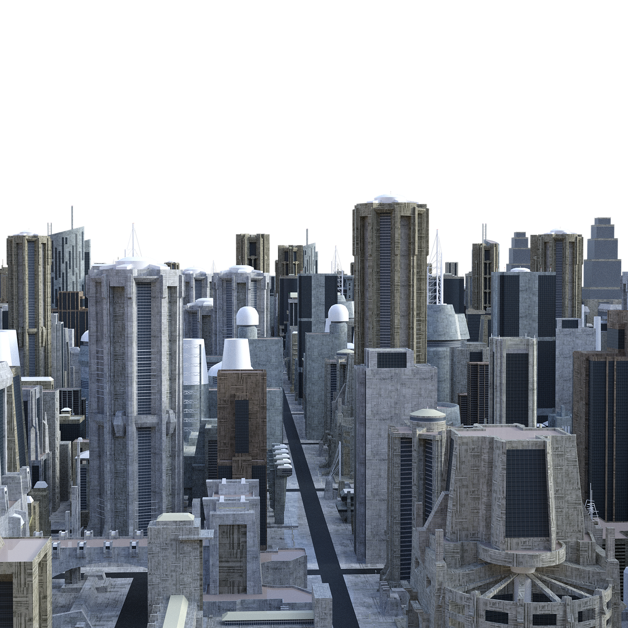 skyline future city of the future free photo